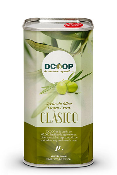 Aceite de oliva virgen extra DCOOP Clásico 1L Lata